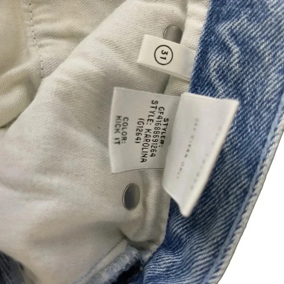 GRLFRND Karolina  Embellished High Rise Button-Fly Skinny Denim Jeans Size 31 - Picture 16 of 16